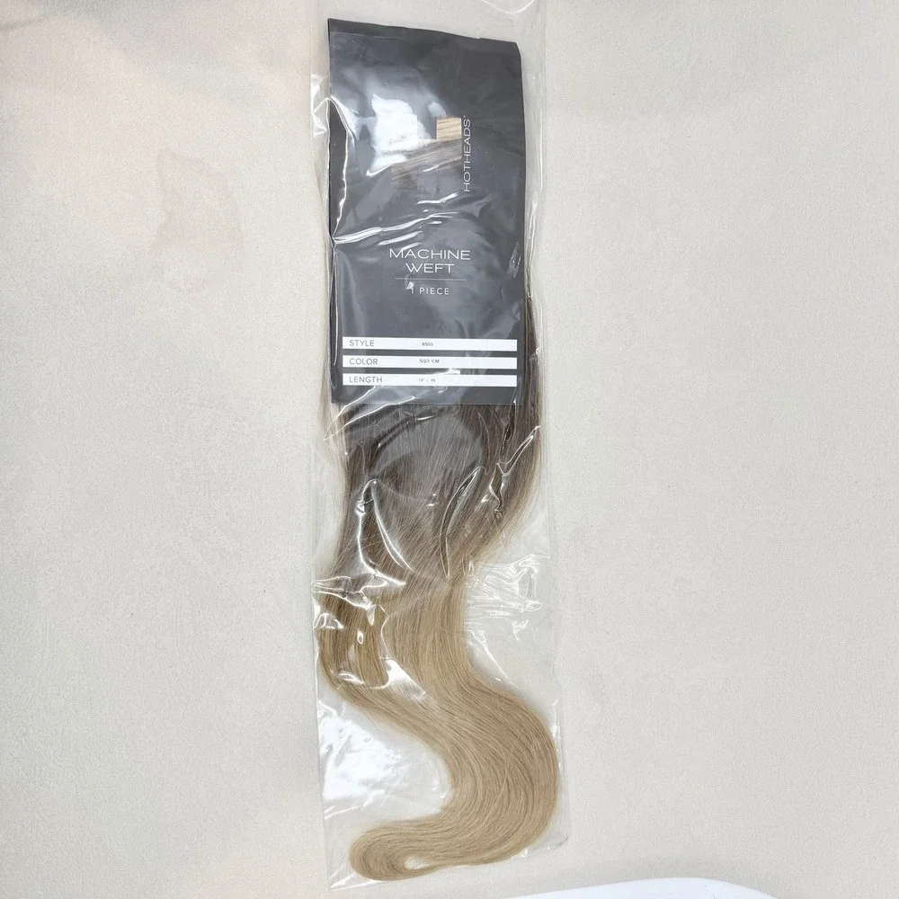 Hotheads Premium Machine Weft #5/23 Colormelt Brown To Blonde 18